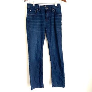 LEVI'S Youth Boys 14 Dark Wash 511 Slim Straight Denim Jeans VV3